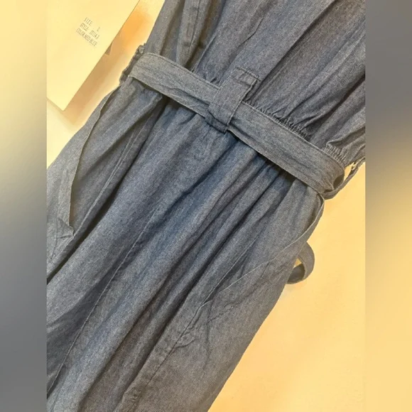 Indigo Denim Blue Women's Jumpsuit - Picture 9 of 13